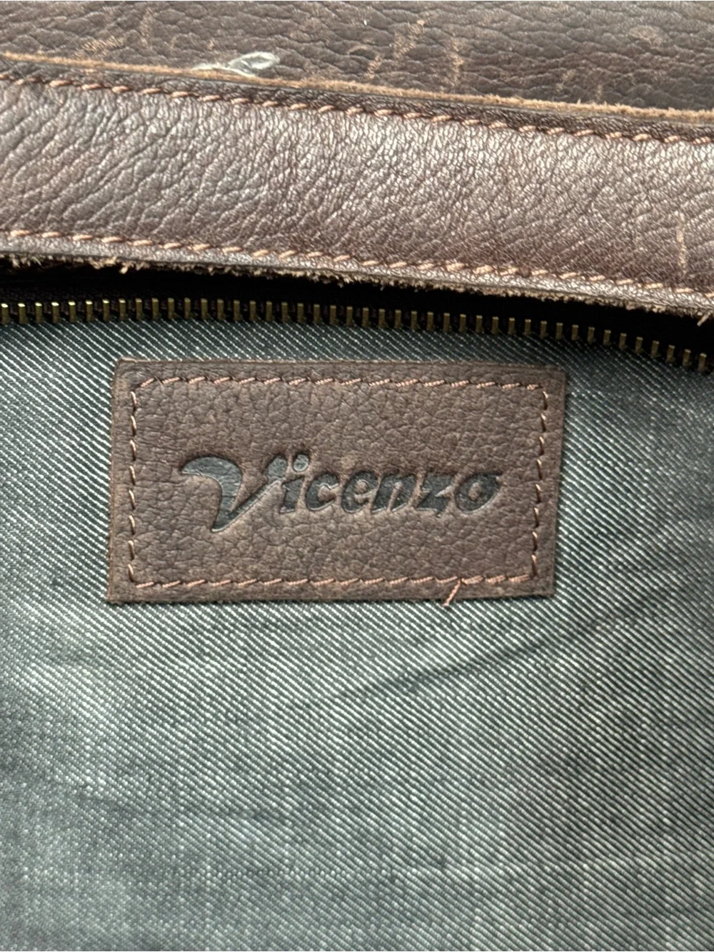 Vicenzo Titan X Leather Briefcase Laptop Messenger Bag